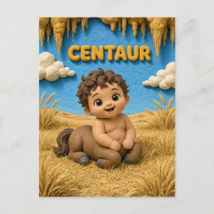 Süßes Baby-Zentaur, Mythisch Postkarte