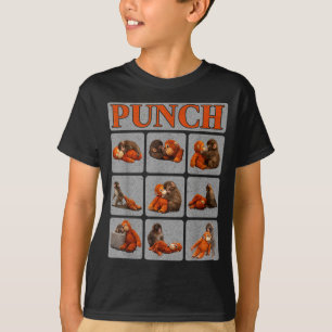 Süßes Babyäffchen namens Punch-Shirt Punch-Affe T-Shirt