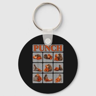 Süßes Babyäffchen namens Punch-Shirt Punch Monkey Schlüsselanhänger
