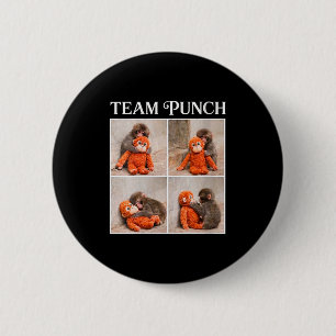Süßes Babyäffchen-Team Punch der Frauen Button