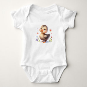 Süßes Babygans mit Blumen Baby Strampler