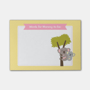 Süßes Babykoala und Mami-Baby-Party Post-it Klebezettel