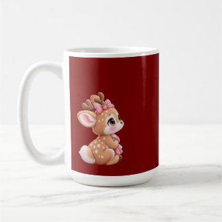 Süßes Babyreh vermisst dich – Bezauberndes Waldreh Kaffeetasse