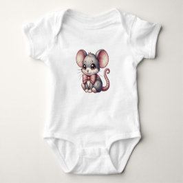 Süßes Babyshirt mit bunten Tieren  Baby Strampler