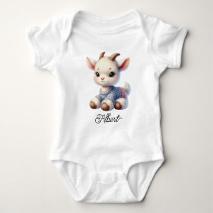 Süßes Babyziegenlamm Baby Strampler