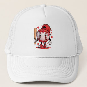 Süßes Baseball-Drip-Cartoon-Maskottchen-Kinder-Spo Truckerkappe