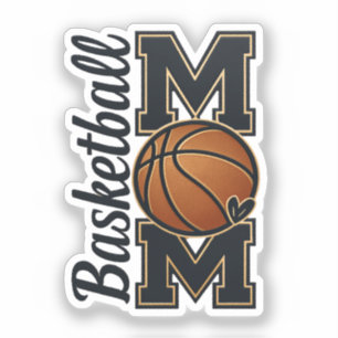 Süßes Basketball-Mutter-Spieltags-Sportgeschenk Aufkleber