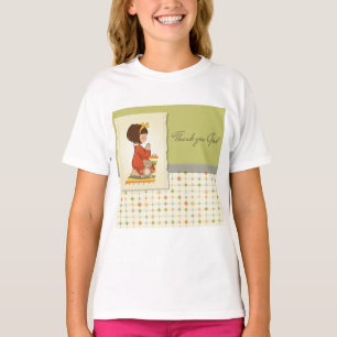 Süßes betendes Mädchen Danke Gott T-Shirt