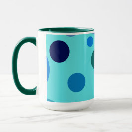 Süßes Blasen-Design mit anpassbarem Namensinitial Tasse
