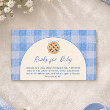 Süßes Blaubeer-Gingham-Band-Bücher fürs Baby