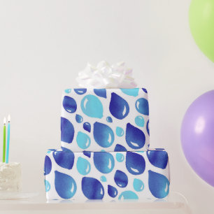 Süßes Blaues Ballon Kinder Muster Geschenkpapier