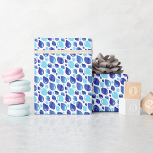 Süßes blaues Ballon-Kindermuster-Geschenkpapier Geschenkpapier