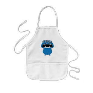Süßes blaues Monster Kinderschürze