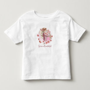 Süßes Blumen-T-Shirt für kleine Mädchen Inspiriere Kleinkind T-shirt