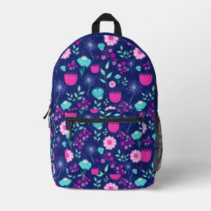 Süßes Blumenmuster Hintergrund Bedruckter Rucksack