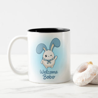 Süßes Bobo Bunny personalisierter Becher - Kawaii Zweifarbige Tasse