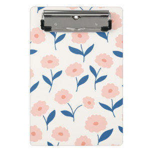 Süßes Boho-Chic-Rosenblütenmuster  Mini Klemmbrett