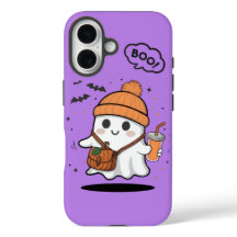 Süßes Boo-Geist-Mädchen-iPhone-16-Handyhülle – Kaw
