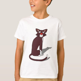 Süßes braunes Katzen-T-Shirt für Jungen | Lustig f T-Shirt
