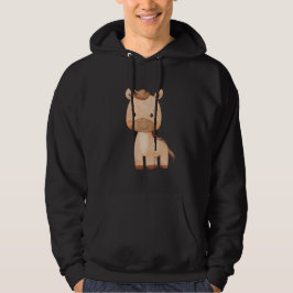 Süßes braunes Pferd Hoodie