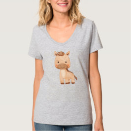 Süßes braunes Pferd T-Shirt