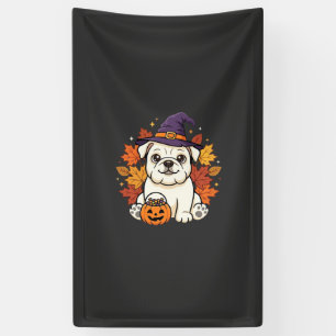 Süßes Bulldogge Halloween-Kürbis-Hund-Design_1 Banner
