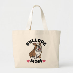 Süßes Bulldoggen-Mutter-Geschenk Hunde Liebe Jumbo Stoffbeutel