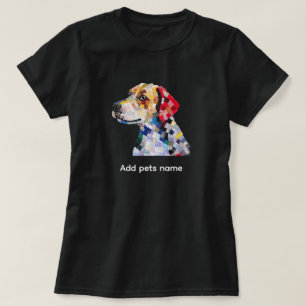 Süßes bunter Welpen-Hund-Design T-Shirt