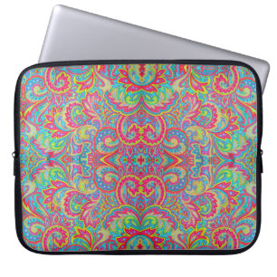 Süßes buntes Vintage-Blumendesign Laptopschutzhülle