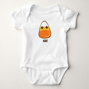 Süßes Candy Corn Halloween Baby Strampler