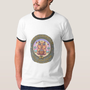 Süßes Capybara K-Pop K-Kokosnuss-Club-Ringer-T-Shi T-Shirt