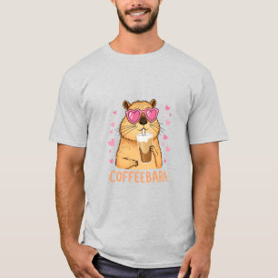 Süßes Capybara mag Kaffee Coffeebara T-Shirt