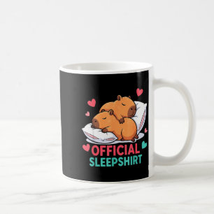 Süßes Capybara Offizielles Schlafshirt Cozy Sleep  Kaffeetasse