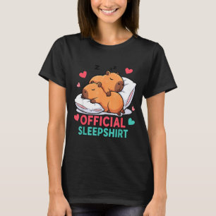 Süßes Capybara-Schlafshirt Kuscheliger Schlaf Vale T-Shirt