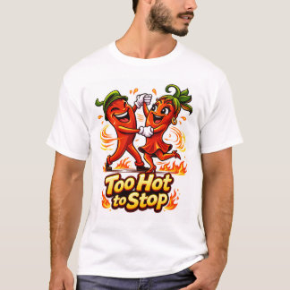 Süßes Cartoon-Chili-Pfeffer-T-Shirt beim Salsa-Tan T-Shirt