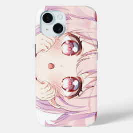 Süßes Cartoon-Gesicht Mädchen Case-Mate iPhone Hülle