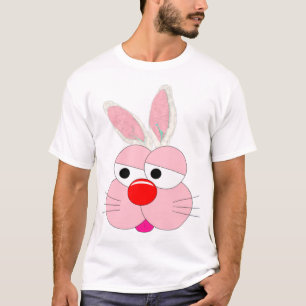 Süßes Cartoon-Hasen-Grafik-T-Shirt - Springe zur A T-Shirt