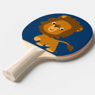 Süßes Cartoon-Inhalt Löwe Ping-Pong-Schläger Tischtennis Schläger