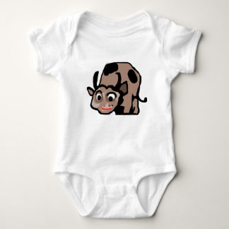 Süßes Cartoon-Kuh-Baby-Body Baby Strampler