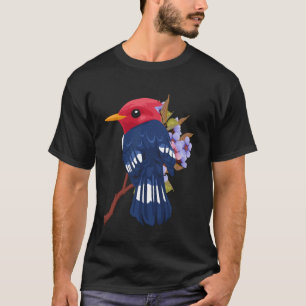 Süßes Cartoon-Specht-Vogel-Liebhaber-T-Shirt T-Shirt