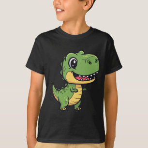 Süßes Cartoon-T-Rex-Dinosaurier-Kinder-T-Shirt  T-Shirt