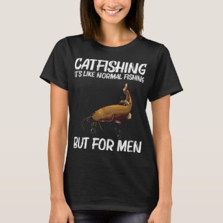 Süßes Catfishing-Design für Männer, Jungen, Angeln T-Shirt