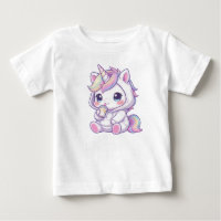 Süßes Chibi-Einhorn-T-Shirt