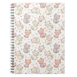 Süßes Chibi-Katzenmuster - Kinder Kawaii Kätzchen Notizblock
