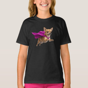 Süßes Chihuahua-Superhelden-Kinder-T-Shirt T-Shirt