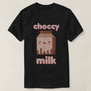 Süßes Choccy-Milch-Kawaii-Design T-Shirt