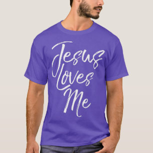 Süßes christliches Zitat für Frauen Jesus liebt mi T-Shirt