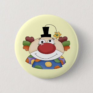 Süßes Clown-Gesicht Button
