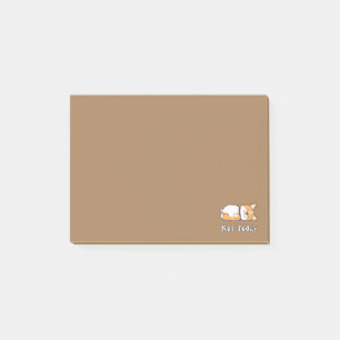 Süßes Corgi-Geschenk Lustiger Hunde Liebhaber Nich Post-it Klebezettel