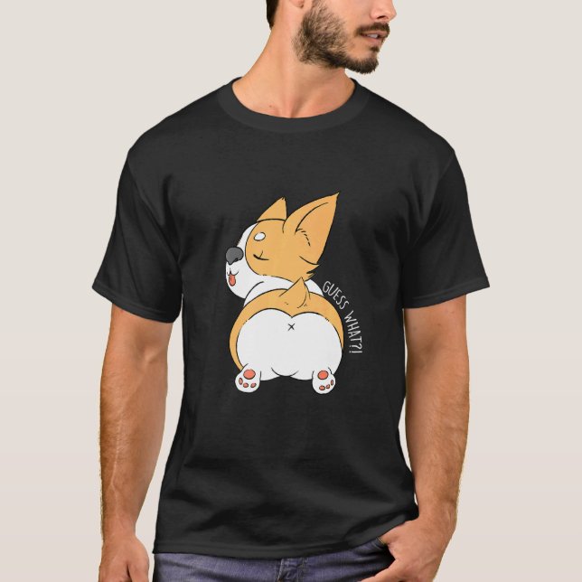 Süßes Corgi-Hintern Corgi-Hund Tee (Vorderseite)